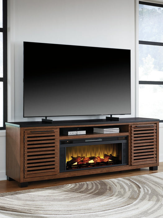 Kallari 84" TV Stand with Electric Fireplace - U&U Home Budget Furniture (Carteret, NJ)