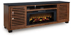 Kallari 84" TV Stand with Electric Fireplace - U&U Home Budget Furniture (Carteret, NJ)