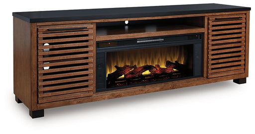 Kallari 84" TV Stand with Electric Fireplace - U&U Home Budget Furniture (Carteret, NJ)