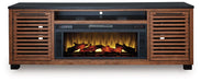 Kallari 84" TV Stand with Electric Fireplace - U&U Home Budget Furniture (Carteret, NJ)