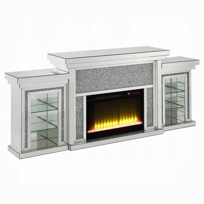 Noralie Fireplace With Led - U&U Home Budget Furniture (Carteret, NJ)
