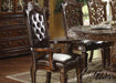Acme Vendome Cherry Finish Arm Chair (Set of 2) 60004A - U&U Home Budget Furniture (Carteret, NJ)