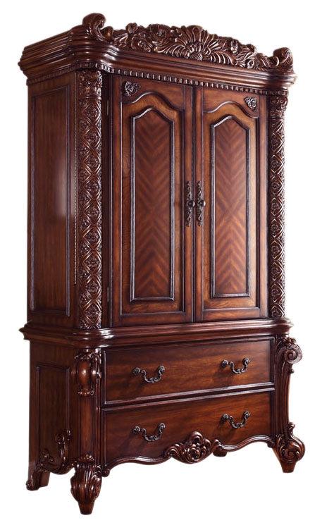 Acme Vendome Traditional TV Armoire in Cherry 22007 - U&U Home Budget Furniture (Carteret, NJ)