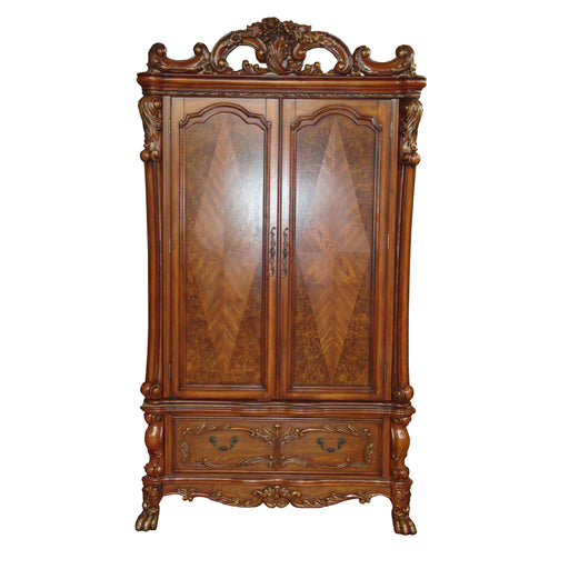 Dresden Cherry Oak TV Armoire - U&U Home Budget Furniture (Carteret, NJ)