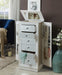 Talor White Jewelry Armoire - U&U Home Budget Furniture (Carteret, NJ)