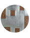 Brancaster Retro Brown Top Grain Leather & Aluminum Bar Table - U&U Home Budget Furniture (Carteret, NJ)