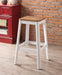 Jacotte Natural & White Bar Stool (1Pc) - U&U Home Budget Furniture (Carteret, NJ)
