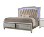 Acme Furniture Kaitlyn Queen Storage Bed in Champagne - U&U Home Budget Furniture (Carteret, NJ)