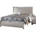 Acme Voeville King Panel Bed in Platinum 24837EK - U&U Home Budget Furniture (Carteret, NJ)
