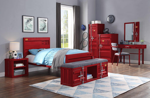 Cargo Red Twin Bed - U&U Home Budget Furniture (Carteret, NJ)