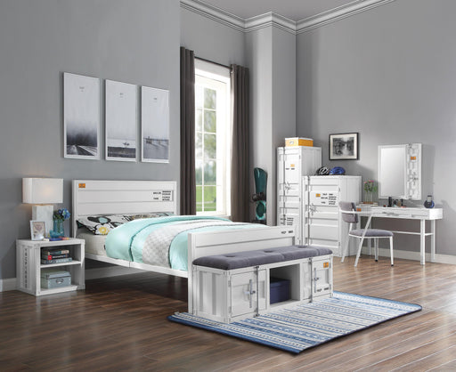 Cargo White Full Bed - U&U Home Budget Furniture (Carteret, NJ)