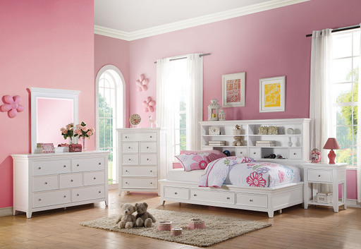 Lacey White Daybed (Twin Size) - U&U Home Budget Furniture (Carteret, NJ)