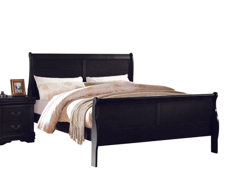 Louis Philippe Black Full Bed - U&U Home Budget Furniture (Carteret, NJ)