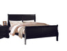 Louis Philippe Black Full Bed - U&U Home Budget Furniture (Carteret, NJ)