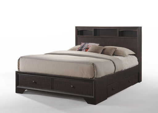 Madison II Espresso Eastern King Bed - U&U Home Budget Furniture (Carteret, NJ)