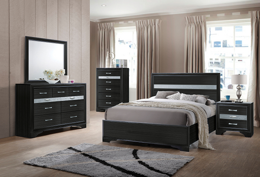 Naima Black Full Bed - U&U Home Budget Furniture (Carteret, NJ)