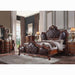 Picardy PU & Cherry Oak Eastern King Bed - U&U Home Budget Furniture (Carteret, NJ)