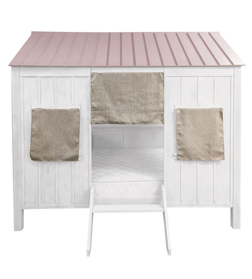 Spring Cottage White & Pink Full Bed - U&U Home Budget Furniture (Carteret, NJ)