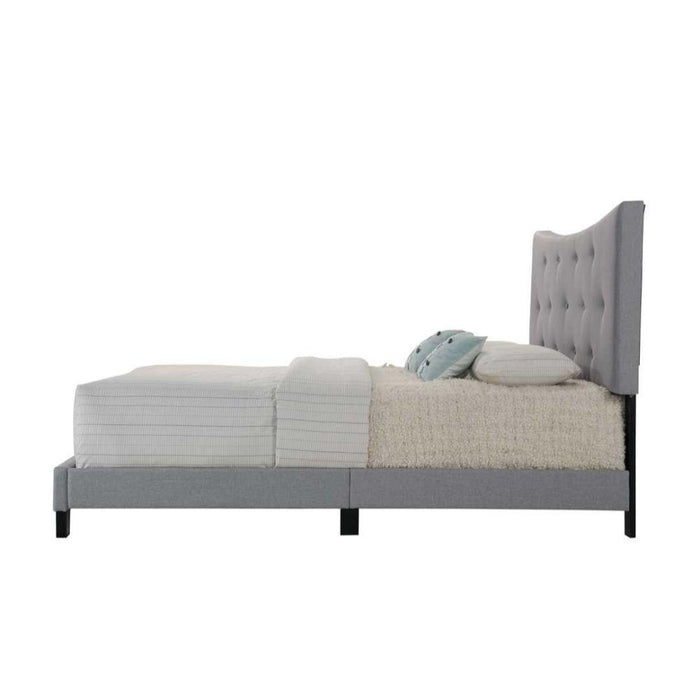 Venacha - Queen Bed - Gray, Dark - 85" - U&U Home Budget Furniture (Carteret, NJ)