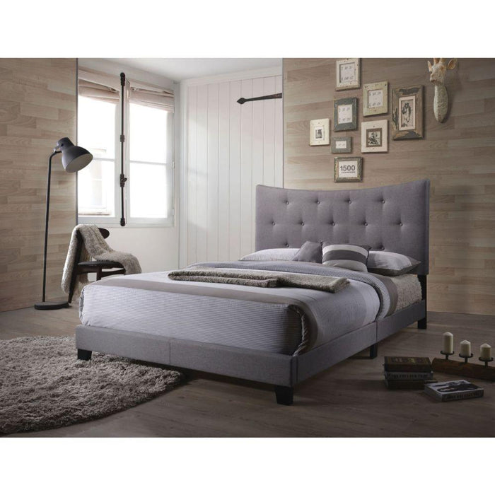 Venacha - Queen Bed - Gray, Dark - 85" - U&U Home Budget Furniture (Carteret, NJ)