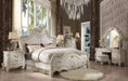 Versailles Bone White Eastern King Bed - U&U Home Budget Furniture (Carteret, NJ)