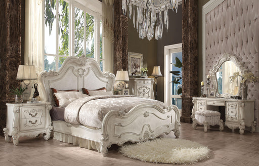 Versailles Bone White Queen Bed - U&U Home Budget Furniture (Carteret, NJ)
