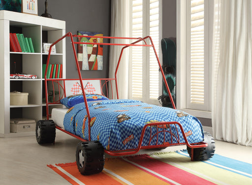 Xander Red Go Kart Twin Bed - U&U Home Budget Furniture (Carteret, NJ)