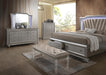 Kaitlyn PU & Clear Acrylic Bench - U&U Home Budget Furniture (Carteret, NJ)