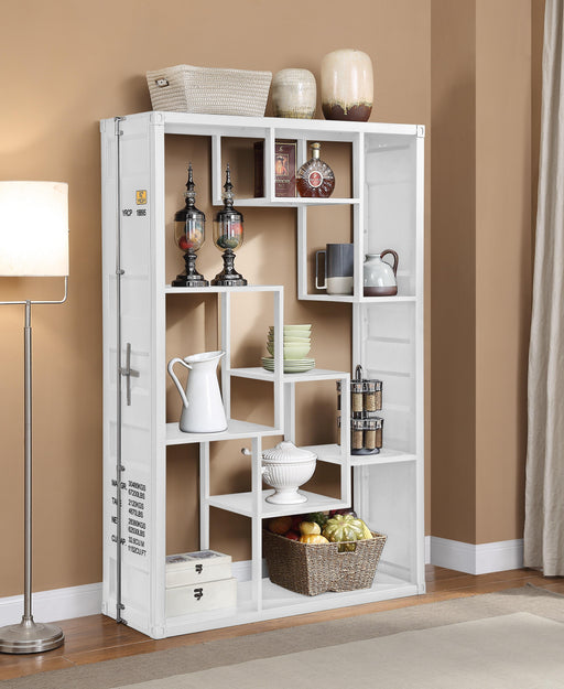 Cargo White Shelf Rack / Book Shelf - U&U Home Budget Furniture (Carteret, NJ)