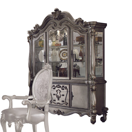 Versailles Antique Platinum Hutch & Buffet - U&U Home Budget Furniture (Carteret, NJ)