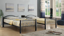 Cayelynn Black Bunk Bed (Twin/Twin) - U&U Home Budget Furniture (Carteret, NJ)