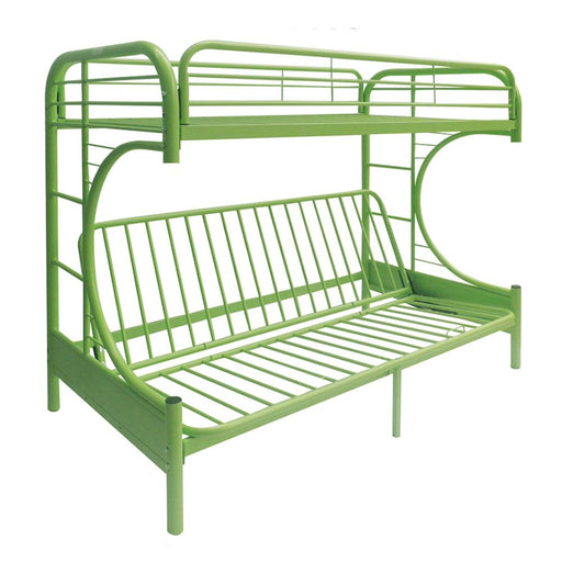 Eclipse Green Bunk Bed (Twin/Full/Futon) - U&U Home Budget Furniture (Carteret, NJ)
