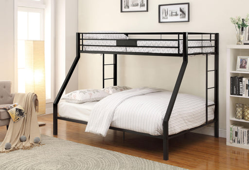 Limbra Sandy Black Bunk Bed (Twin XL/Queen) - U&U Home Budget Furniture (Carteret, NJ)
