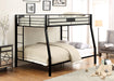 Limbra Sandy Black Full XL/Queen Bunk Bed - U&U Home Budget Furniture (Carteret, NJ)
