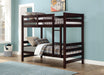 Ronnie Espresso Bunk Bed (Twin/Twin) - U&U Home Budget Furniture (Carteret, NJ)