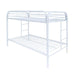 Thomas White Bunk Bed (Twin/Twin) - U&U Home Budget Furniture (Carteret, NJ)