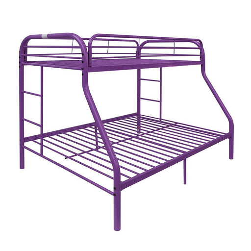 Tritan Purple Bunk Bed (Twin/Full) - U&U Home Budget Furniture (Carteret, NJ)