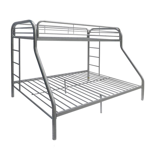 Tritan Silver Bunk Bed (Twin XL/Queen) - U&U Home Budget Furniture (Carteret, NJ)
