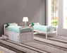 Micah White Bunk Bed & Trundle (Twin/Twin) - U&U Home Budget Furniture (Carteret, NJ)