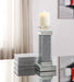 Rekha Mirrored & Faux Crystals Accent Candleholder - U&U Home Budget Furniture (Carteret, NJ)