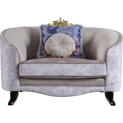 Acme Furniture Sheridan Chair in Cream 53947 - U&U Home Budget Furniture (Carteret, NJ)