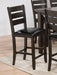 Acme Furniture Urbana Counter Height Chair in Black and Espresso (Set of 2) 74633 - U&U Home Budget Furniture (Carteret, NJ)