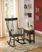 Arlo Black Rocking Chair - U&U Home Budget Furniture (Carteret, NJ)