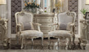 Picardy Fabric & Antique Pearl Chair & 1 Pillow - U&U Home Budget Furniture (Carteret, NJ)