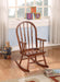 Kloris Tobacco Youth Rocking Chair - U&U Home Budget Furniture (Carteret, NJ)