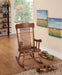 Kloris Tobacco Youth Rocking Chair - U&U Home Budget Furniture (Carteret, NJ)