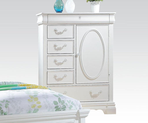 ACME Estrella Youth Chest in White 30246 - U&U Home Budget Furniture (Carteret, NJ)