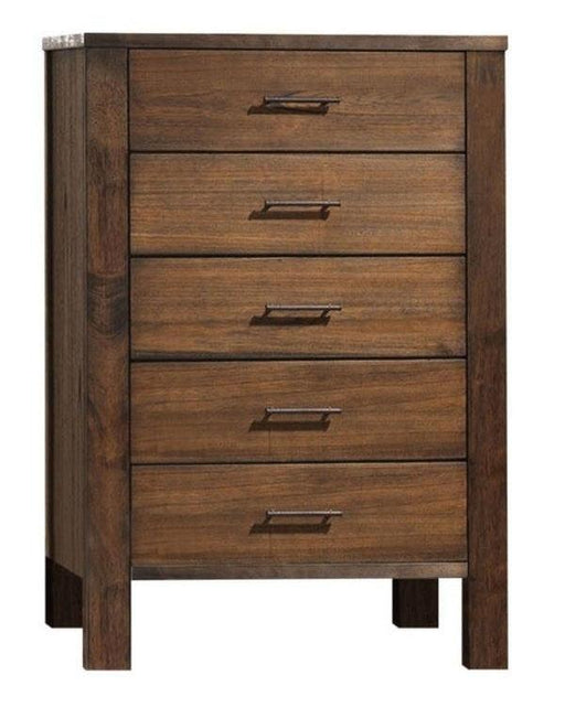Acme Merrilee 5-Drawer Chest in Oak 21686 - U&U Home Budget Furniture (Carteret, NJ)