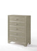 Carine Champagne Chest - U&U Home Budget Furniture (Carteret, NJ)