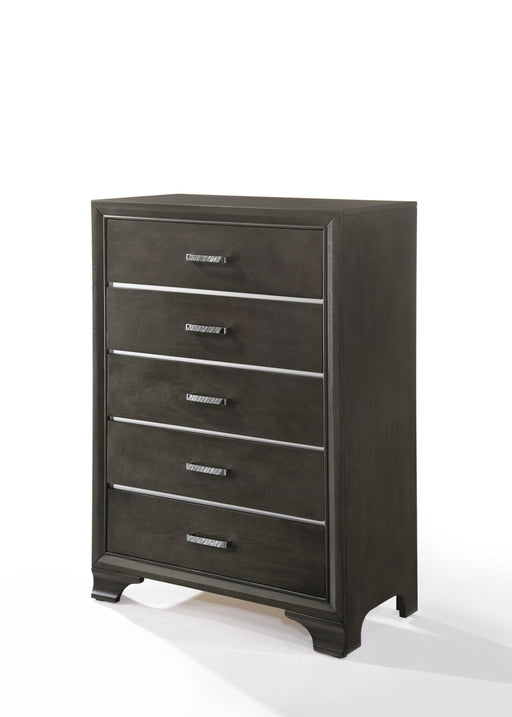 Carine II Gray Chest - U&U Home Budget Furniture (Carteret, NJ)